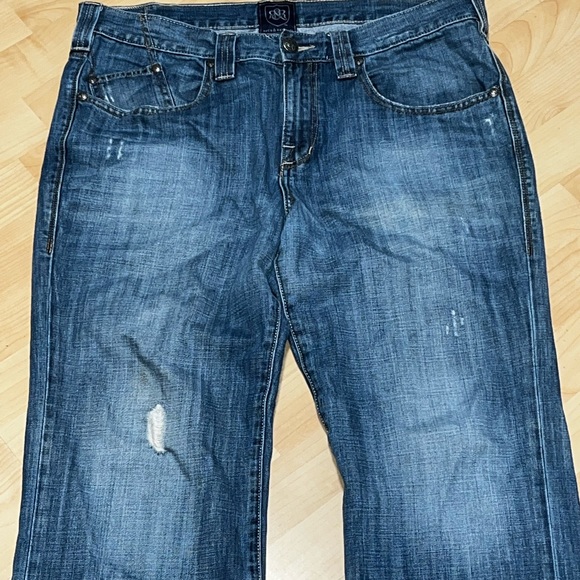 Rock & Republic Mens Stone Cold Distressed Blue Jeans Size 36x30 - Picture 11 of 11